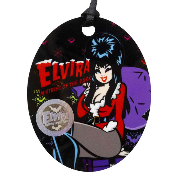 Elvira Viva Santa Sack Oval Ornament