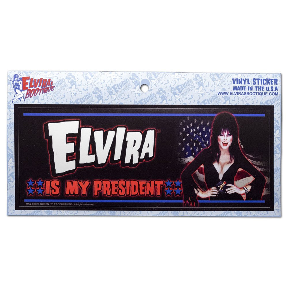 Elvira Is My President Bumper Sticker