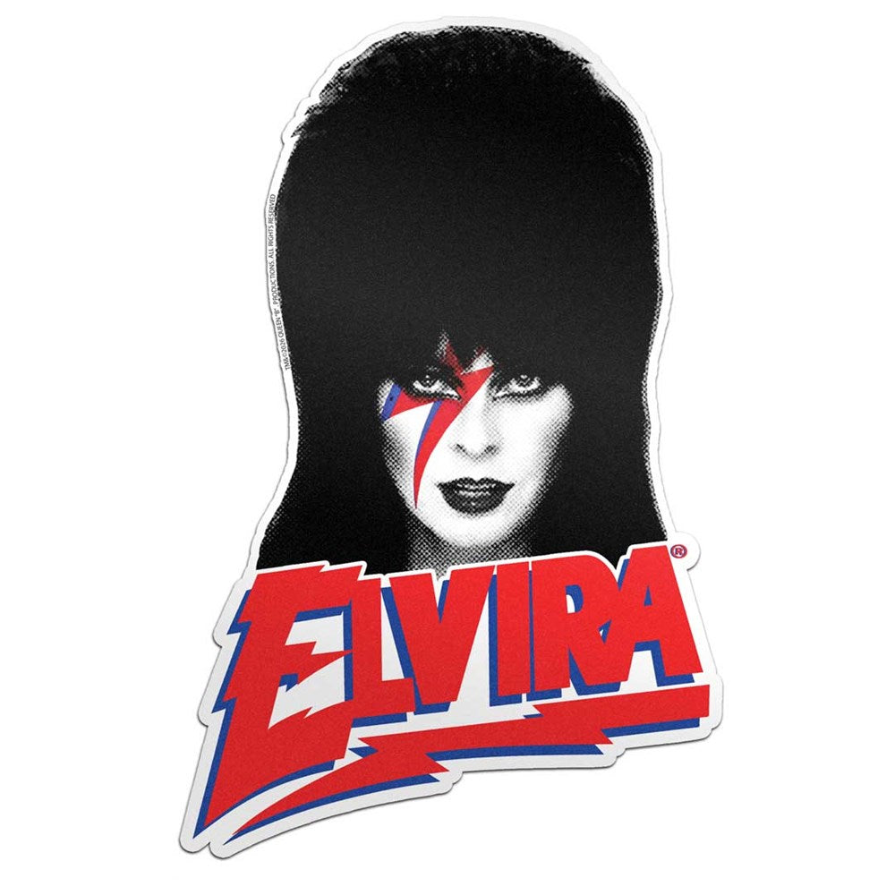 Elvira Bowie Bolt Sticker