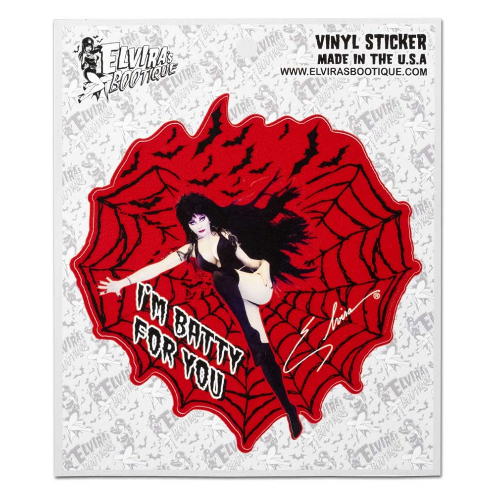 Elvira Batty For You Sticker