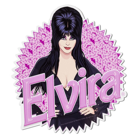 Elvira Barbie World Pink Sticker
