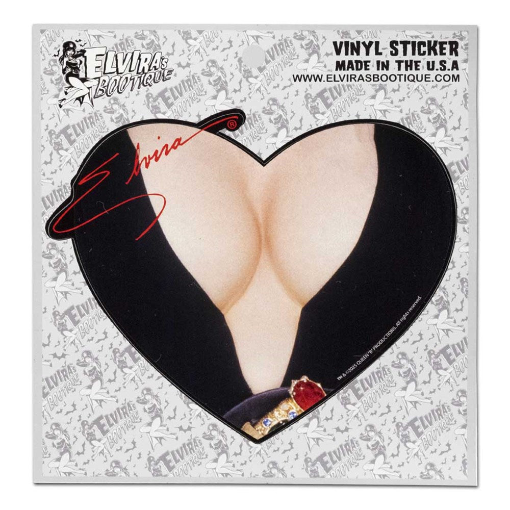 Elvira Chest Heart Sticker