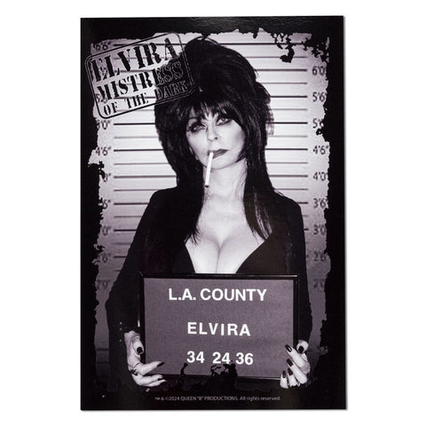 Elvira Jugshot Mugshot Sticker