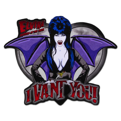 Elvira I Vant You Sticker