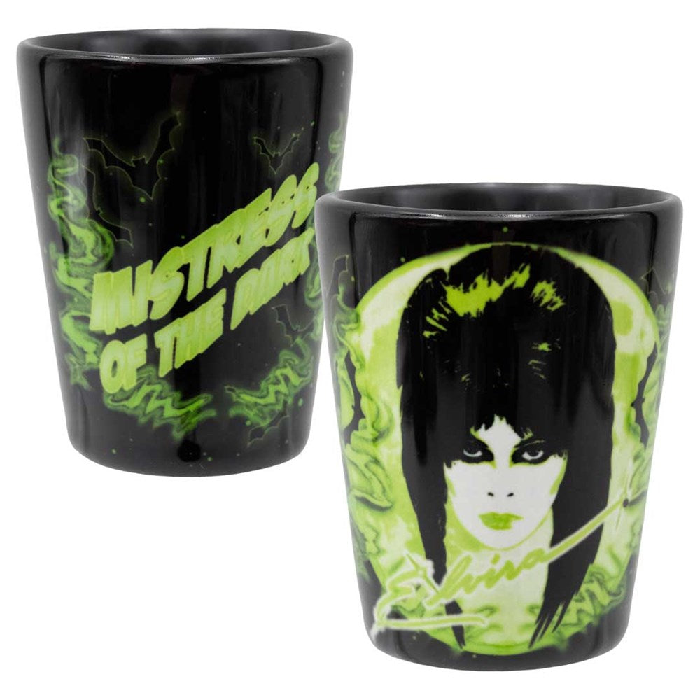 Elvira 80s Moon Green Shot Glass