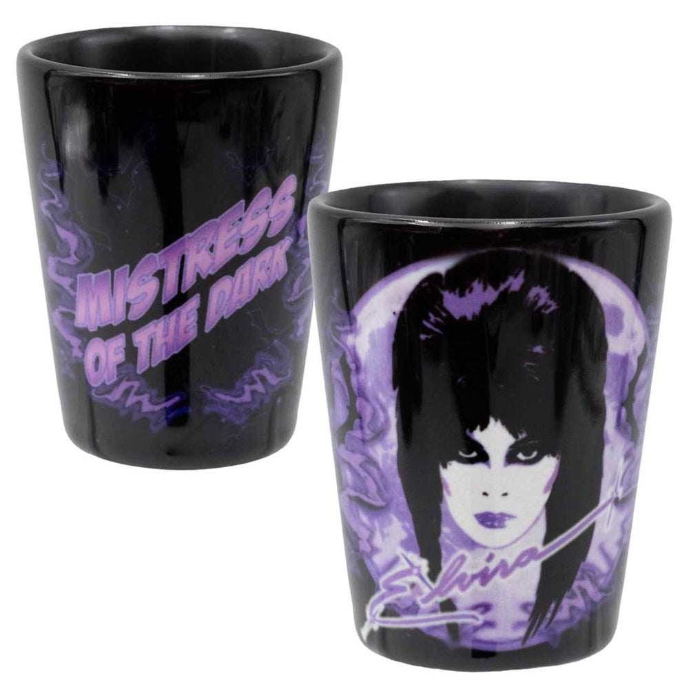 Elvira 80s Moon Purple Shot Glass