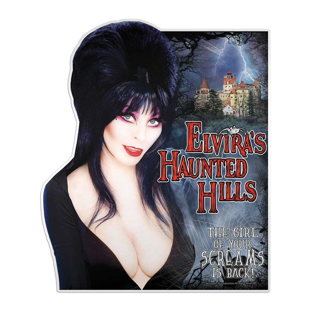 Elvira Haunted Hills Cover Sticker
