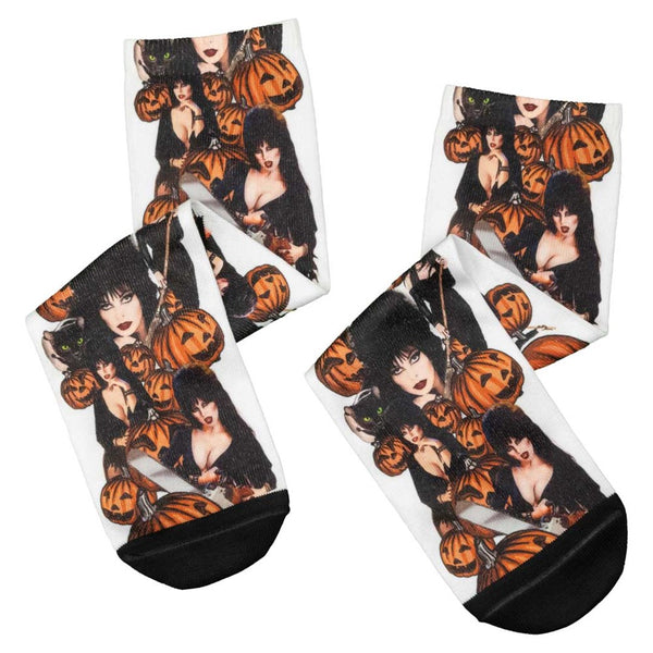 Elvira Halloween Photo Repeat Socks