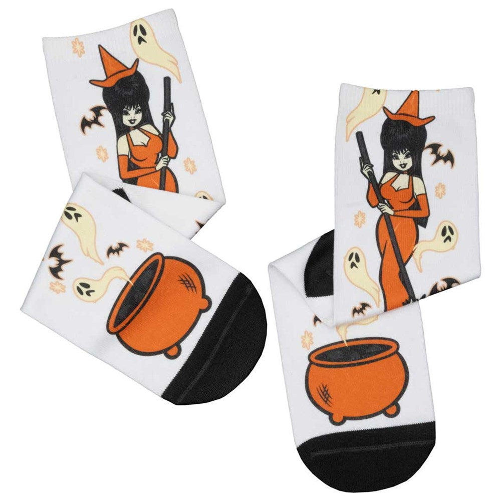 Elvira Vintage Witch Cauldron Socks