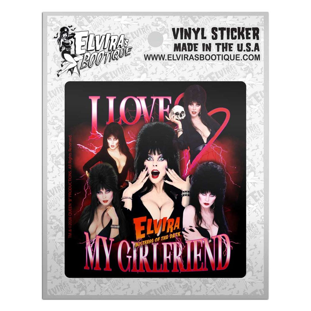 Elvira Love My Girlfriend Sticker