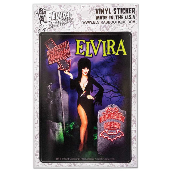 Elvira Beetle Sign Sticker