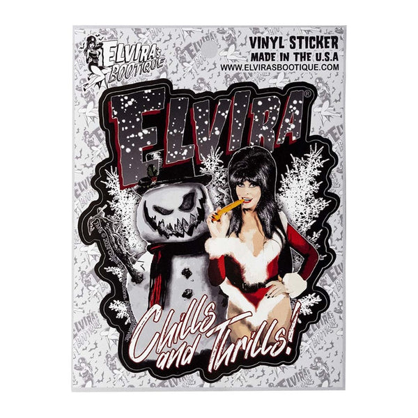 Elvira Chills N Thrills Sticker