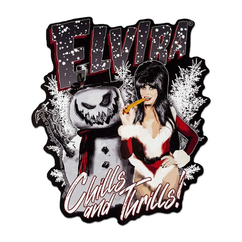 Elvira Chills N Thrills Sticker