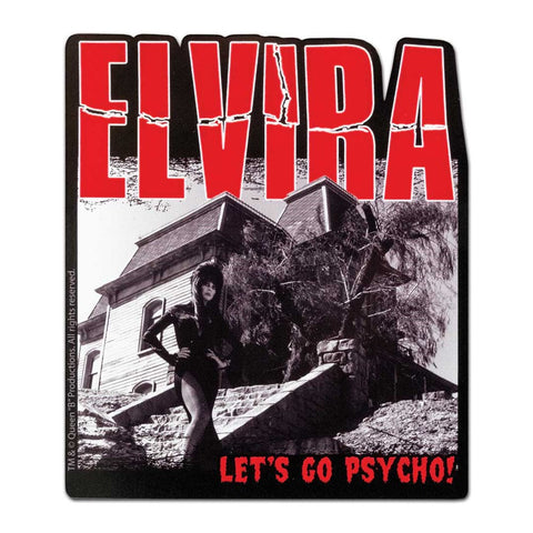 Elvira Psycho House Sticker