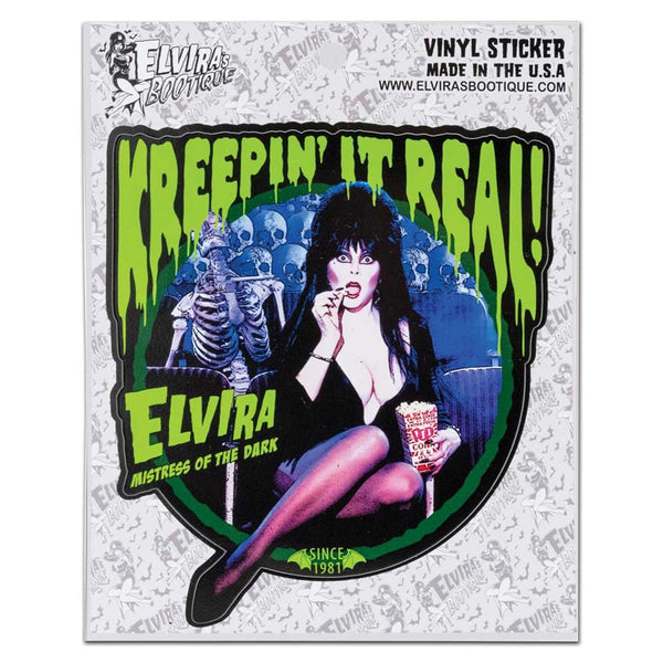 Elvira Kreepin It Real Sticker