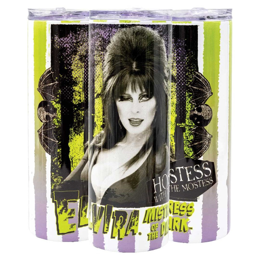 Elvira Beetle Portrait Skinny Tumbler
