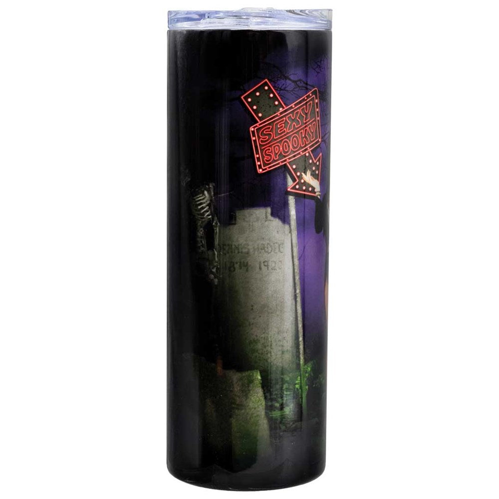 Elvira Beetle Sign Skinny Tumbler
