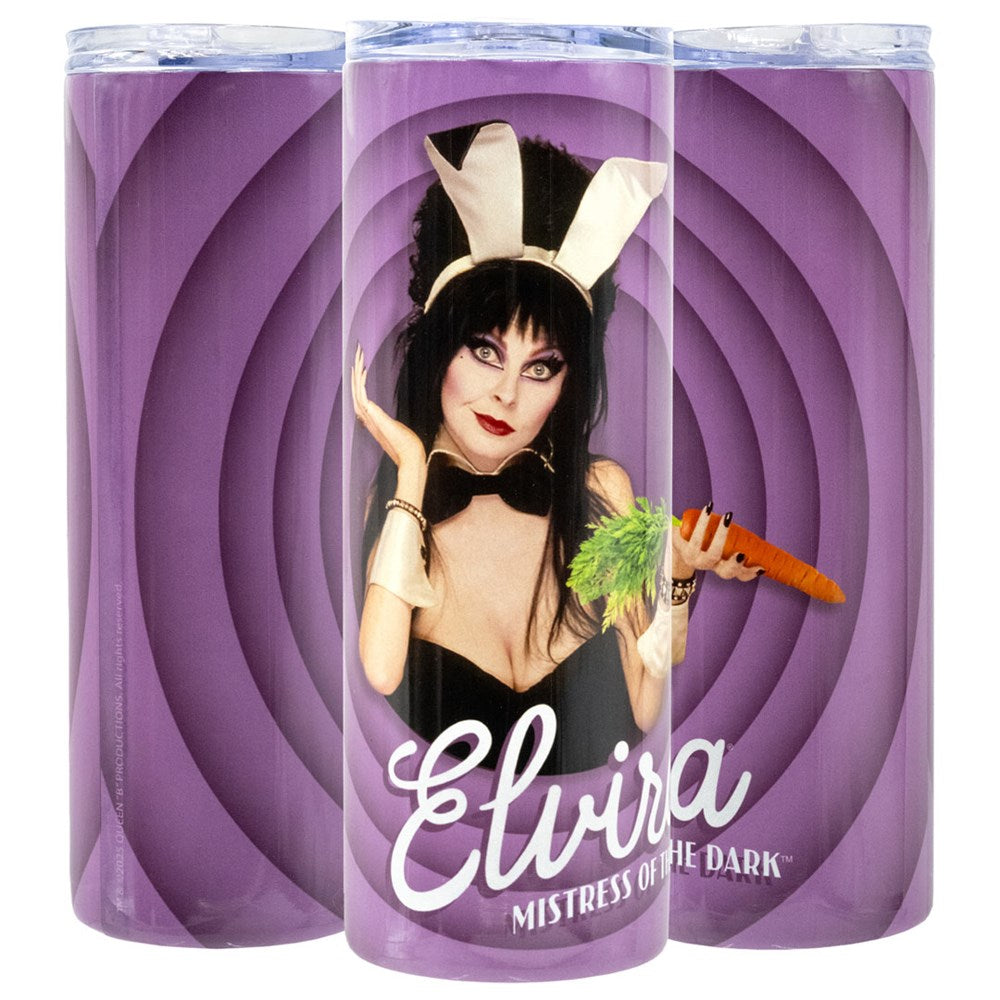 Elvira Bunny Tunes Skinny Tumbler