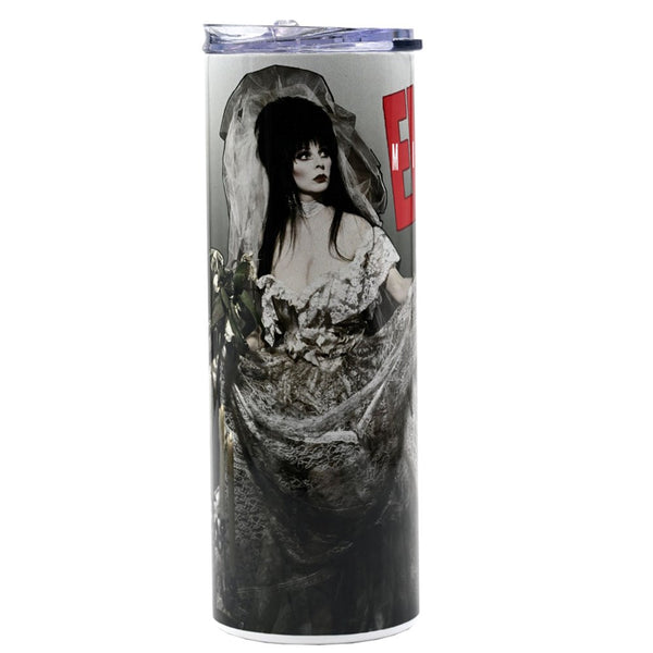 Elvira Fright Wedding Skinny Tumbler