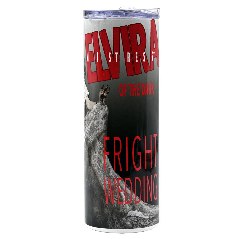 Elvira Fright Wedding Skinny Tumbler