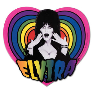 Elvira Hypno Heart Rainbow Sticker