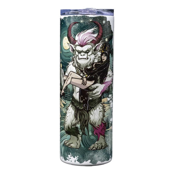 Elvira Krampus Gonk Skinny Tumbler