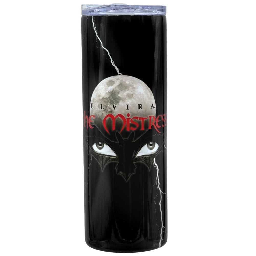 Elvira Mistress Crow Skinny Tumbler