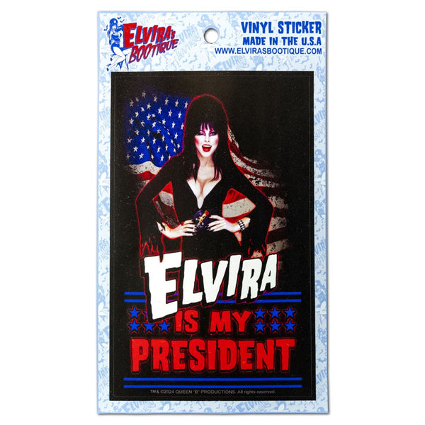 Elvira Is My President Sticker