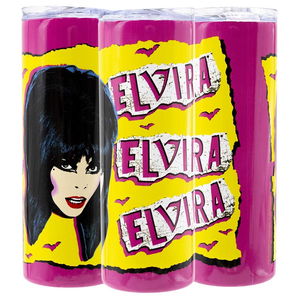 Elvira Punk Pop Art Skinny Tumbler