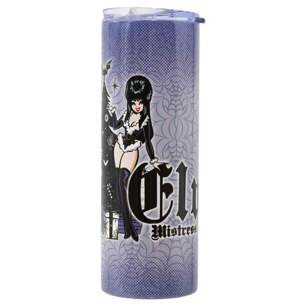 Elvira Viva Goth Tree Skinny Tumbler