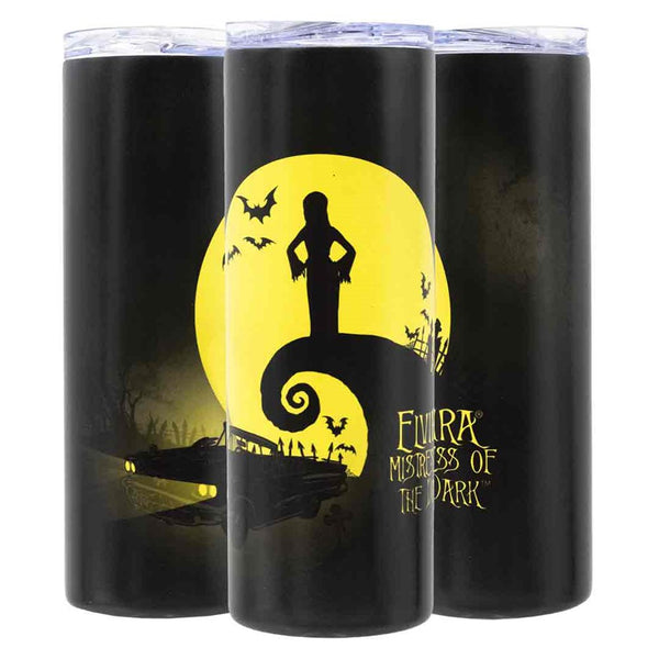 Elvira Spiral Hill GLOW Skinny Tumbler