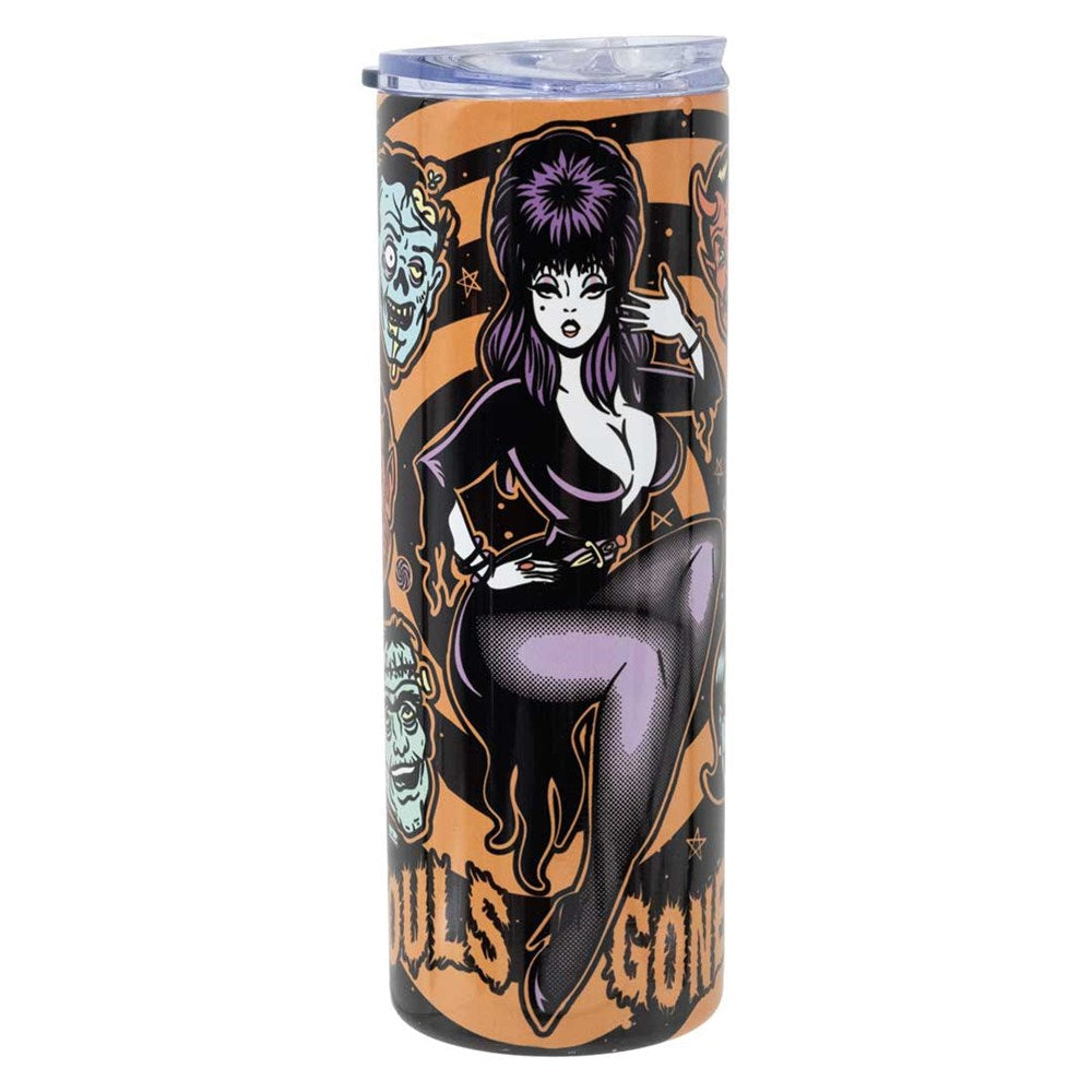Elvira Ghould Gone Wild Skinny Tumbler