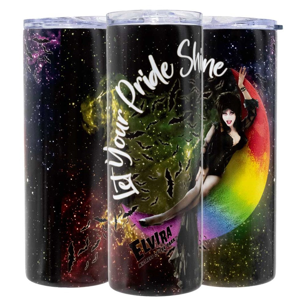 Elvira Let Pride Shine Glow Skinny Tumbler