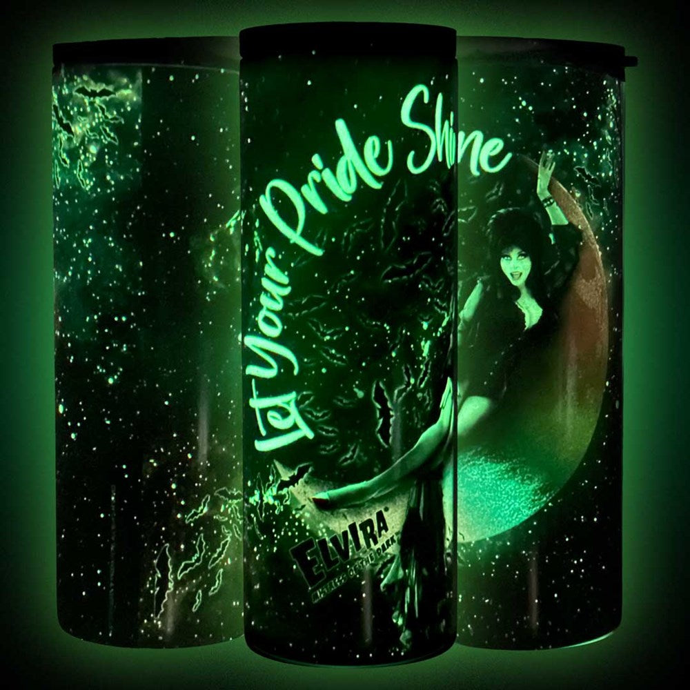 Elvira Let Pride Shine Glow Skinny Tumbler