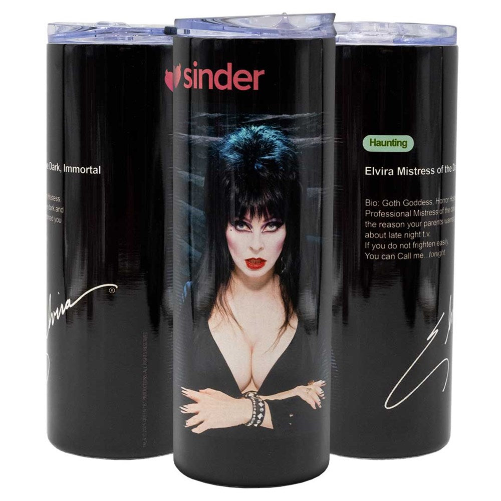 Elvira Sinder Blue Skinny Tumbler