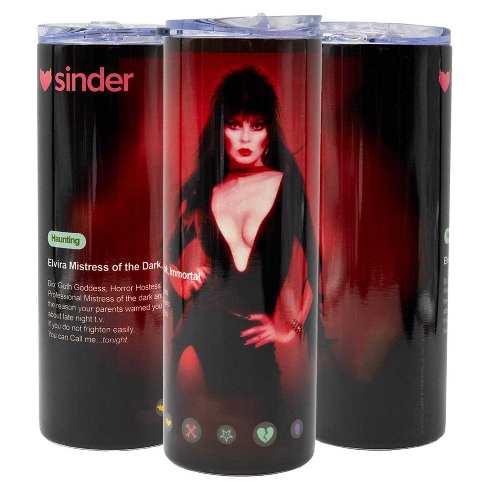 Elvira Sinder Red Skinny Tumbler