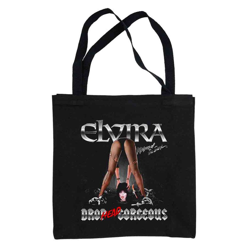 Elvira Drop Head Gorgeous Canvas Tote Bag
