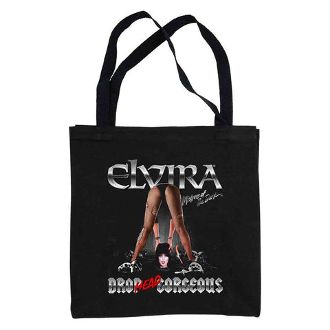 Elvira Drop Head Gorgeous Canvas Tote Bag