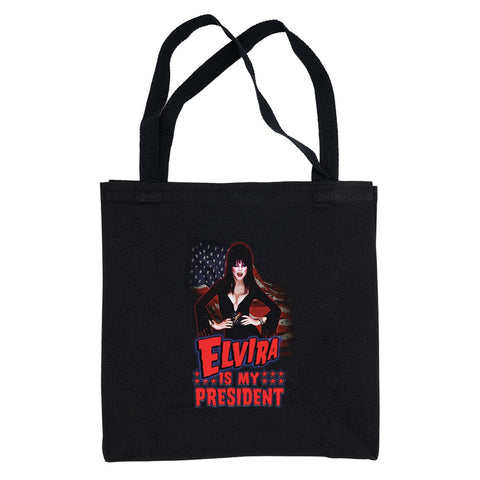 Elvira Is My President Canvas Tote Bag