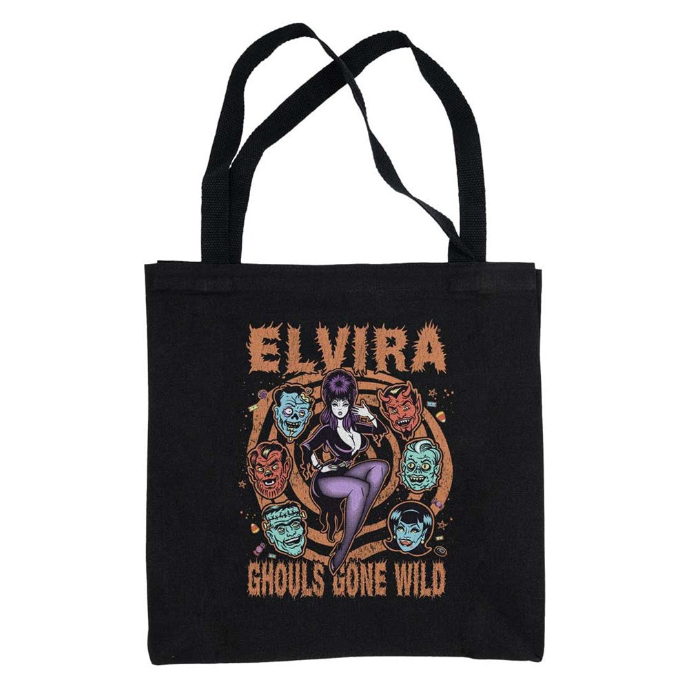 Elvira Ghouls Gone Wild Black Tote Bag