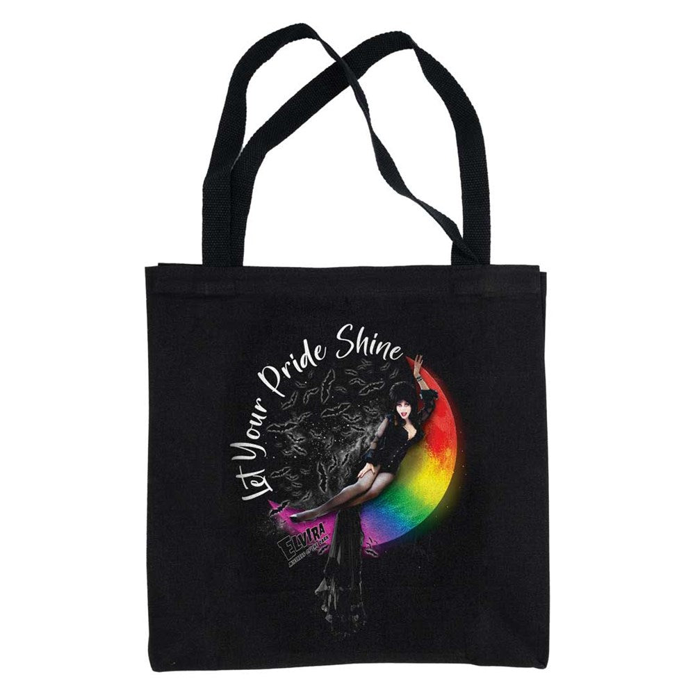 Elvira Let Pride Shine Black Tote Bag