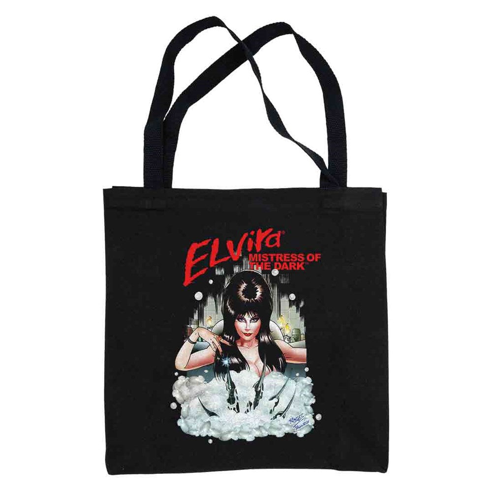 Elvira Nightmare Bath Canvas Tote Bag