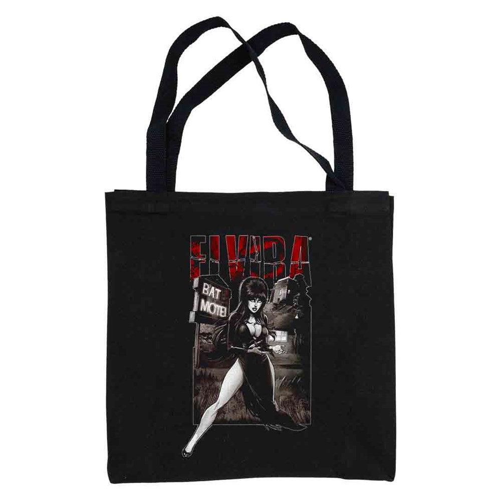 Elvira Psycho Comic Canvas Tote Bag