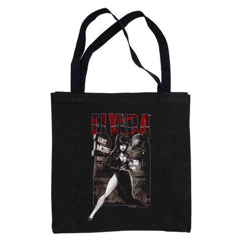 Elvira Psycho Comic Canvas Tote Bag