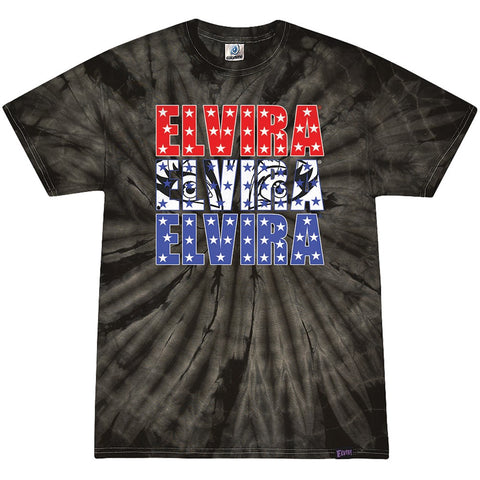 Elvira Elvira Elvira RWB Black Tie Dye T-shirt