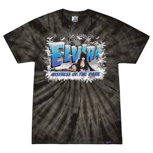 Elvira In Snow Black Tie Dye T-shirt