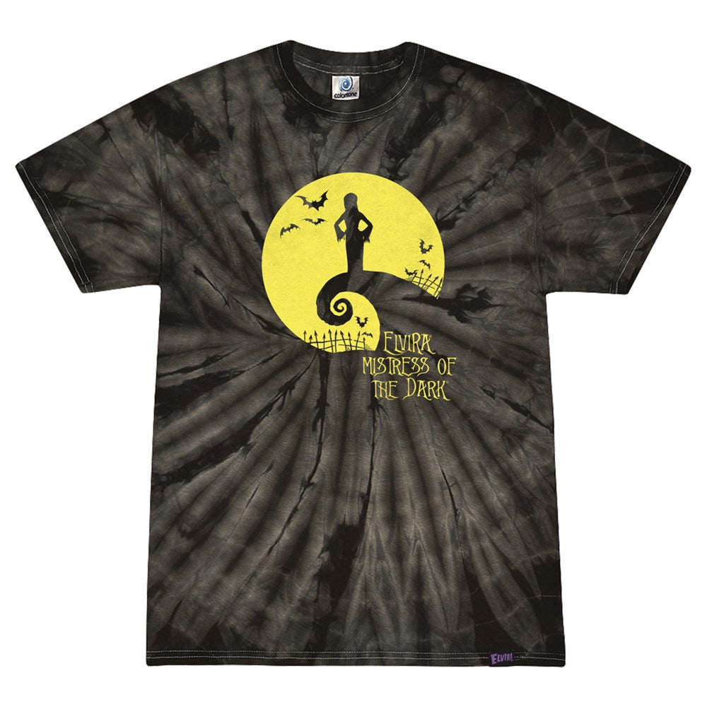 Elvira Spiral Hill Black Tie Dye T-shirt