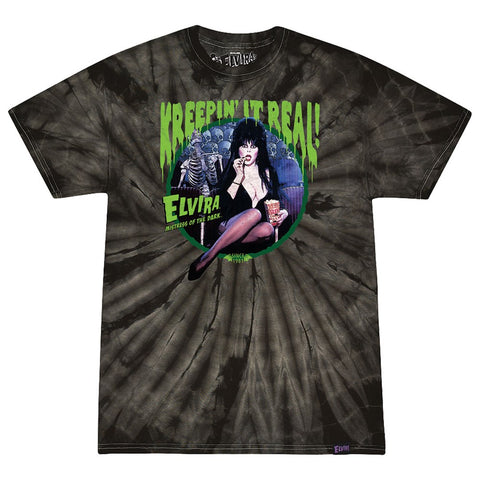 Elvira Kreepin It Real Black Tie Dye T-shirt