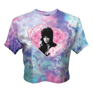 Elvira Dream Date Pastel Crop Tie Dye Tee