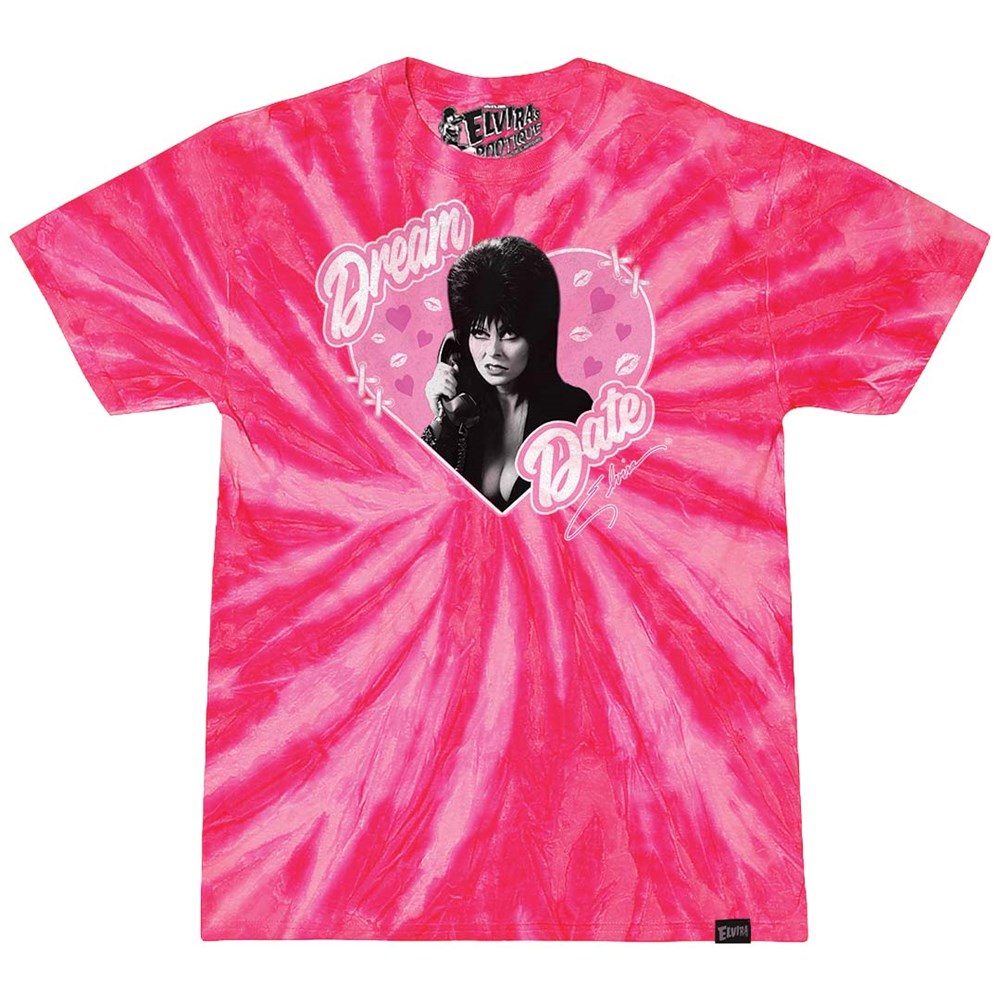 Elvira Dream Date Tie Dye Pink Tshirt